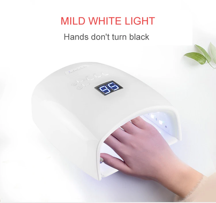 

SUNUV Portable Nail Lamp 48W UV LED Nail Dryer for Curing Gels Polish With Smart Sensor Manicure Nail Art Salon Equipment