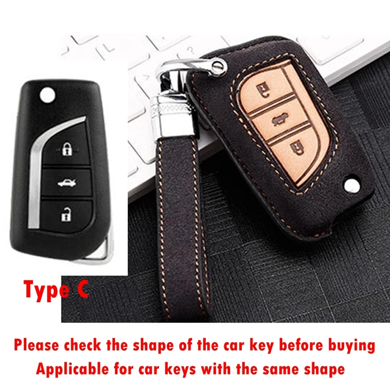 

Smart 2 or 3 Button and Folding 3 Button Car Key Protective Cover Decorative Cover for Toyota Camry Corolla HIGHLANDER RAV4