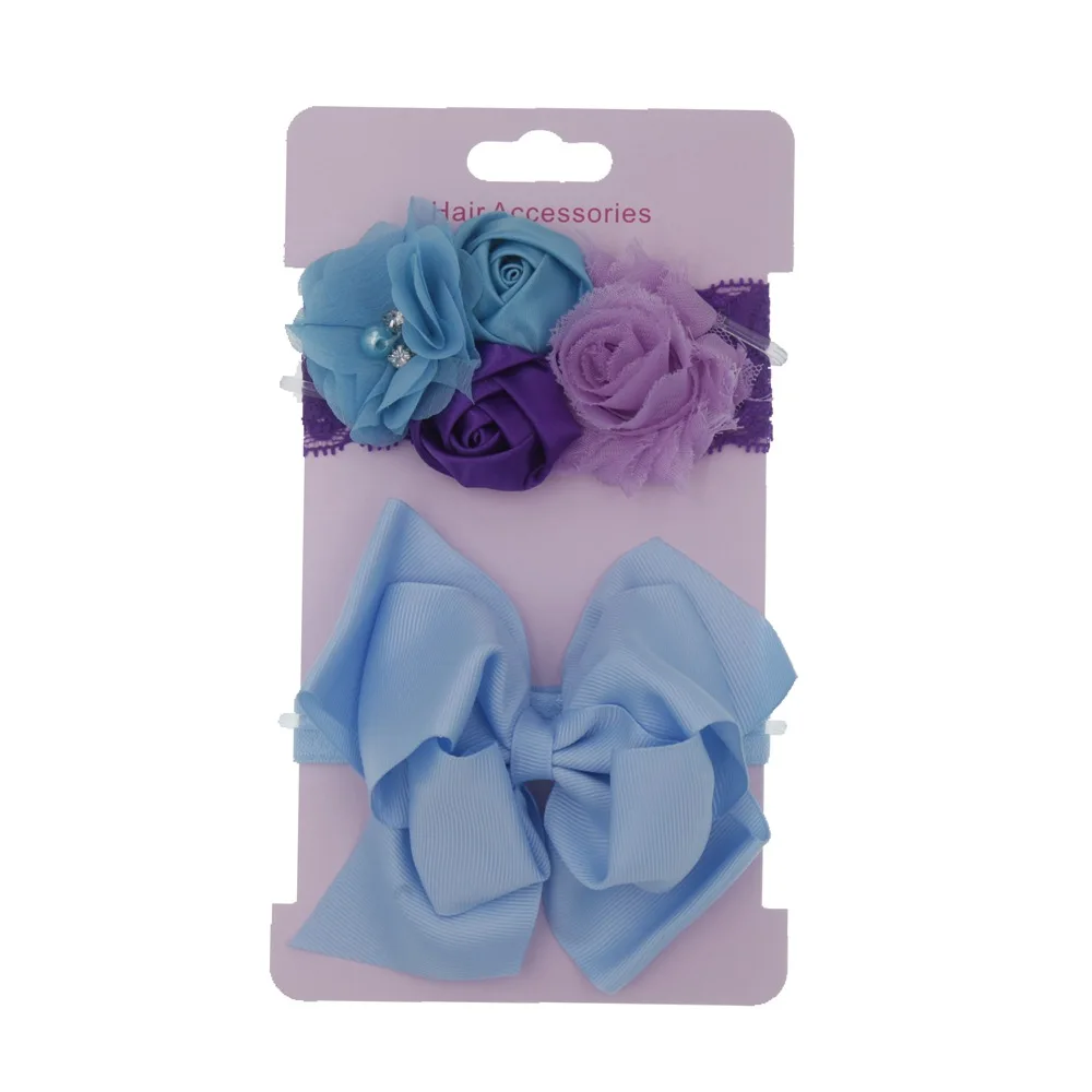 2019 с кружевными розами для маленьких девочек повязка на голову малышей