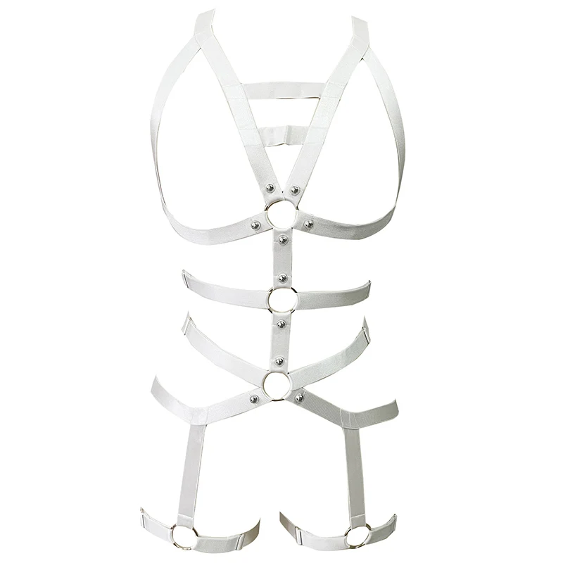 

Gothic wire harness white underwear strip body accessories sexy convection punk style dispatchable clothing