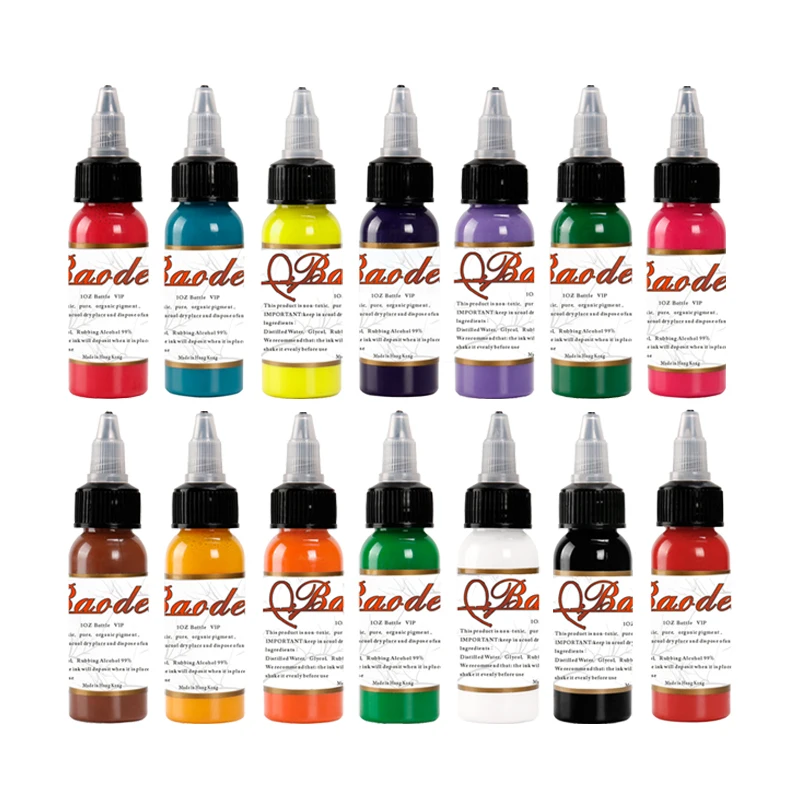 

NEW Professional Tattoo Ink 14 Colors Set 1oz 30ml/Bottle Tattoo Pigment Kit Fashion Makeup cosmetics tool