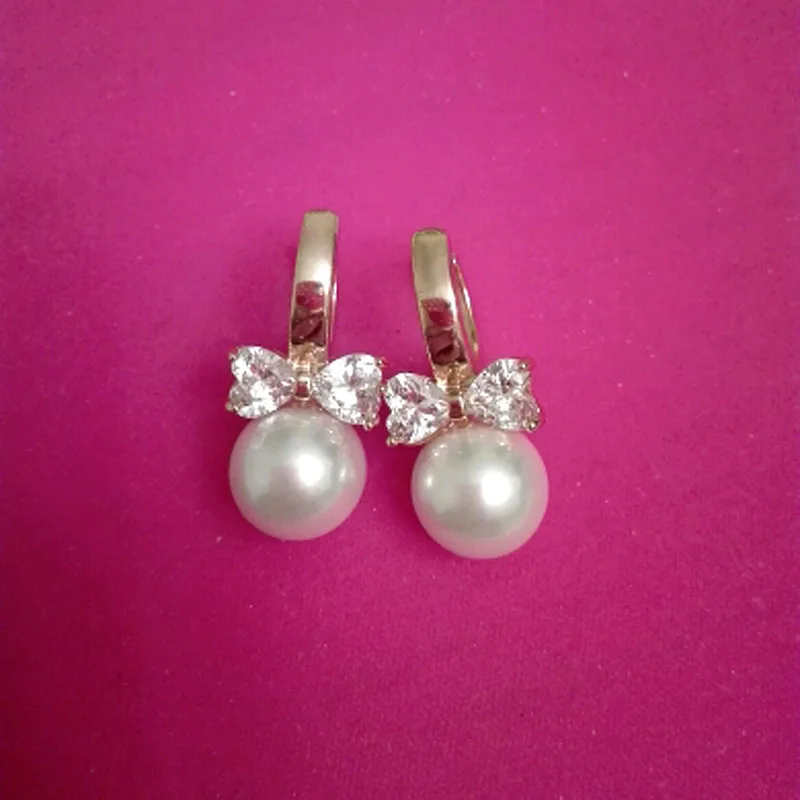 Круглые серьги из пресноводного жемчуга для женщин ювелирные изделия с жемчугом