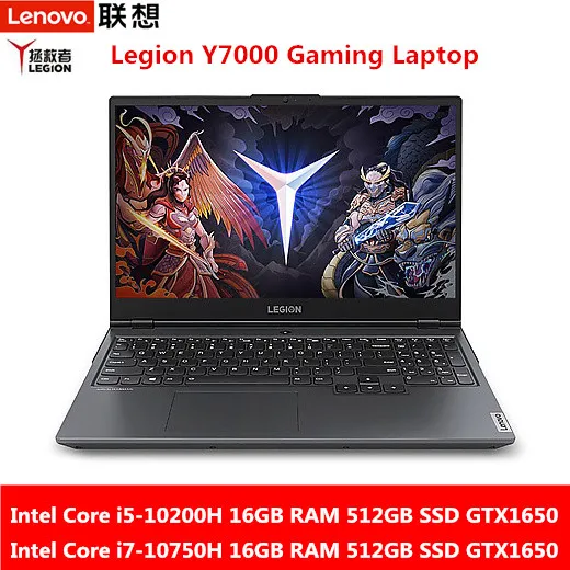 

Lenovo Legion Y7000 Gaming Laptop Intel Core i5-10200H/i7-10750H 16GB RAM 512GB SSD GeForce GTX 1650 15.6" HD Display Notebook