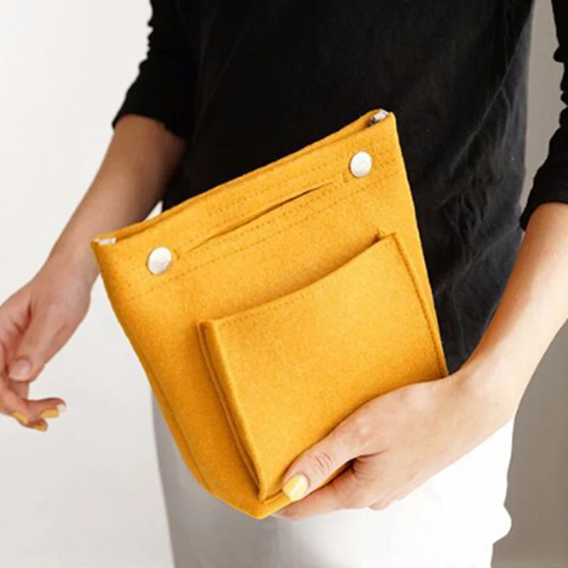 1 шт. Женская фетровая сумка-Органайзер для косметики | Багаж и сумки