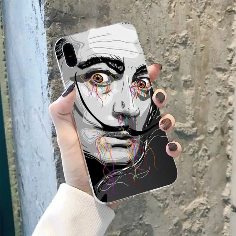 Милый Блестящий телефонный чехол TOPLBPCS Сальвадора Дали для iPhone 8 7 6 6S Plus X 5S SE 2020 XR 11