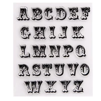 silicone clear stamps cutting dies for scrapbooking stencil big letters diy paper album cards making transparent rubber stamp