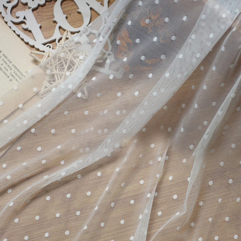 2 м/лот смешанные стили 150 см Высокое качество сетка Марля точки стрейч ткань