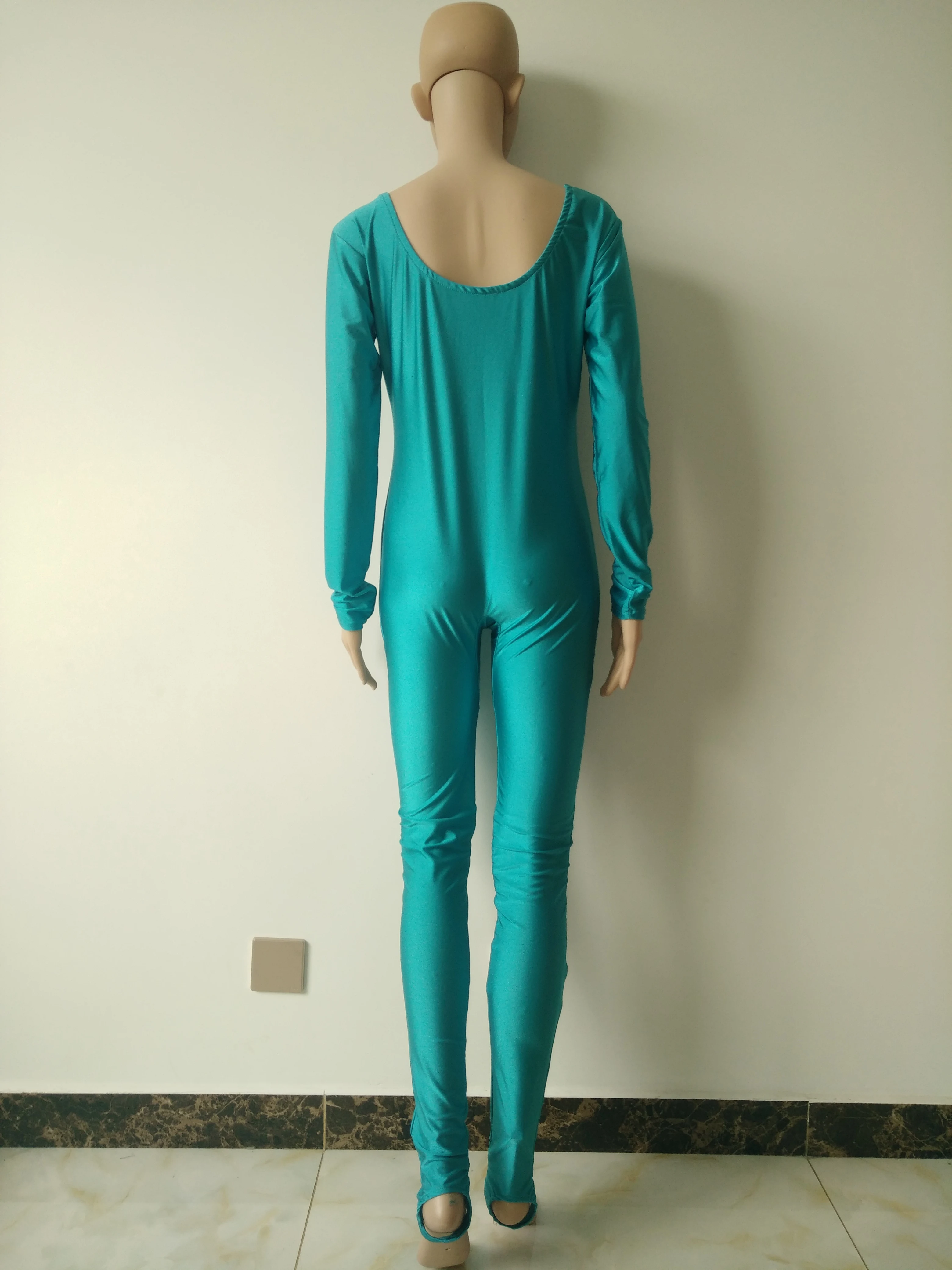 Женское боди из спандекса Цвета озера костюм с лямками для девочек