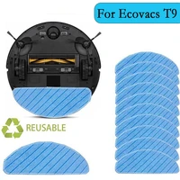 20pcs washable mop cloth for ecovacs deebot ozmo t9 aivi t9 pro t9 max t9 power vacuum cleaner replacement washable mop cloth