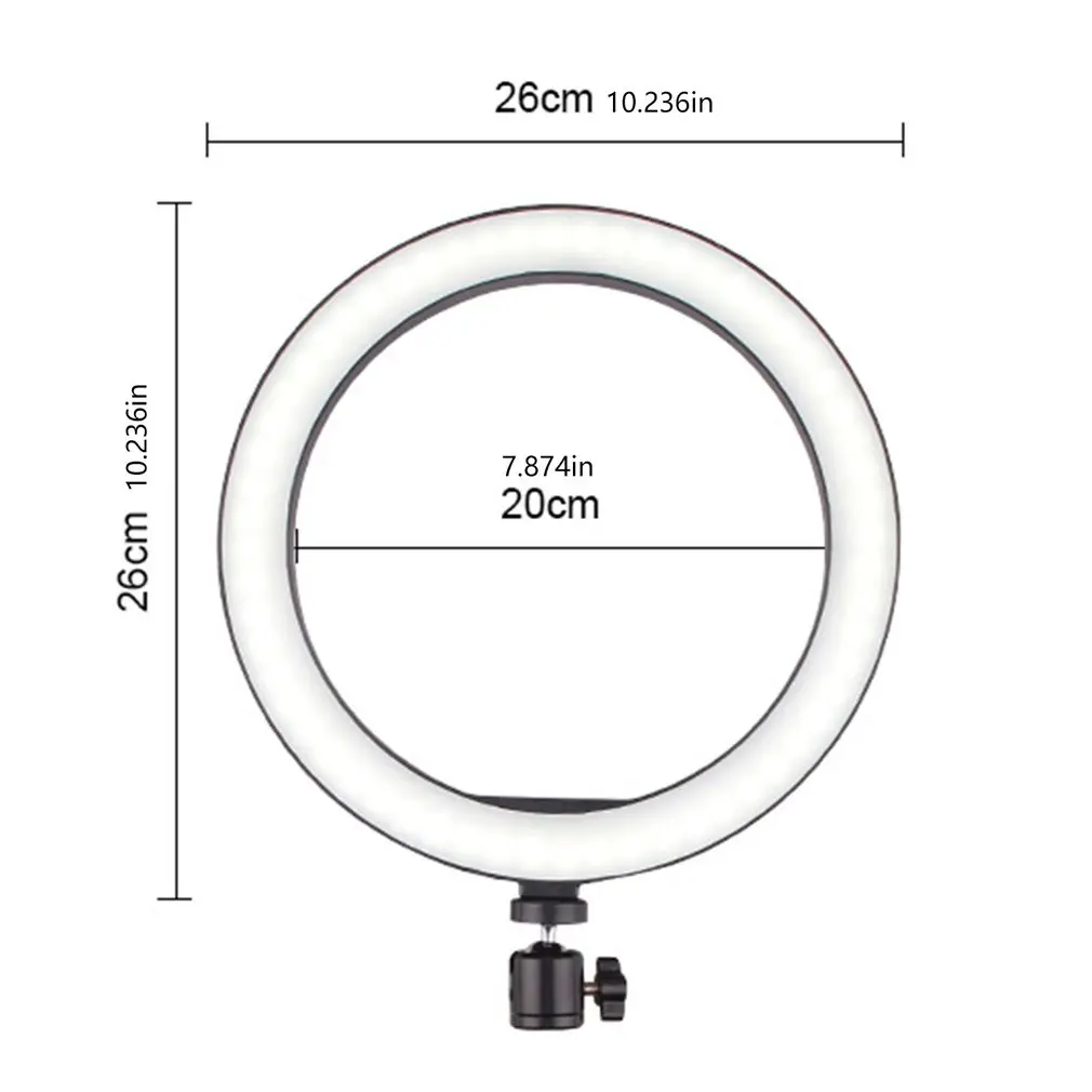 26cm 120LED Selfie Ring Lamp Led Light With Tripod For Phone Video Photography Lighting | Электроника
