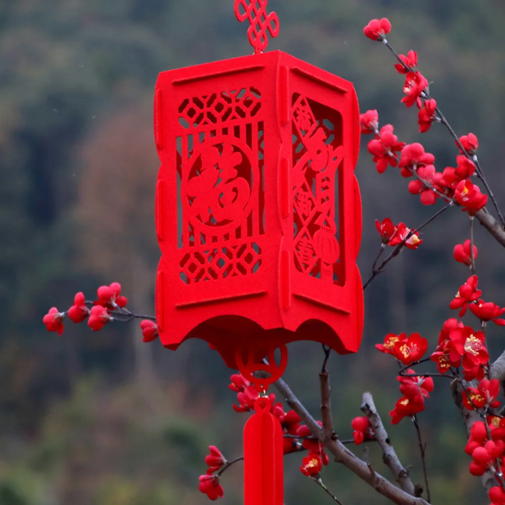 

Fortune Red Paper Lanterns For Chinese New Year Spring Festival Party Home DIY Hanging Lantern Holiday Decoration Supplies