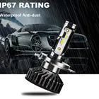 H4 LED H1 H11 9005 9006 H7 LED CSP Автомобильные фары 55 Вт 16000LM 8000LM Автомобильные фары лампы Противотуманные белый 6500K 4500K 8000K 24V