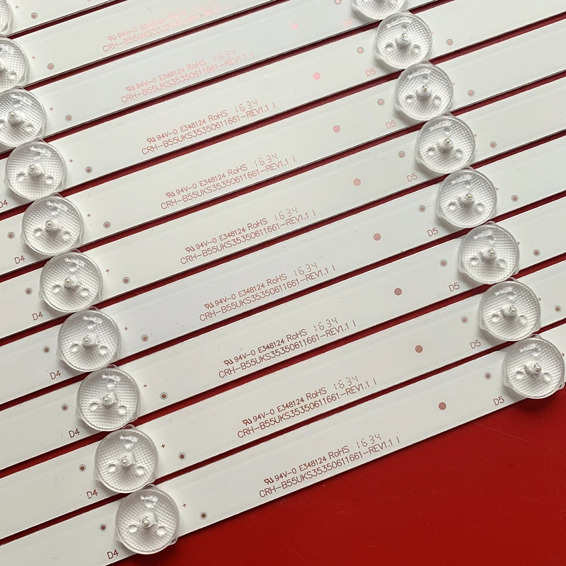 

11pcs/lot led backlight strip 6lampfor hai er LS55G310Z LS55AL88R81A2 CRH-B55UKS35350611661-REV1.1