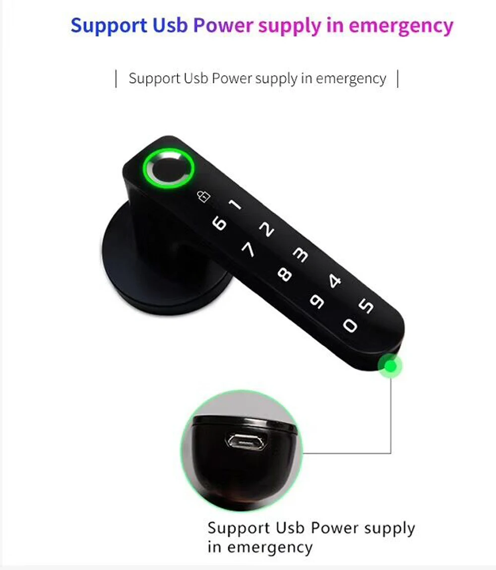 Смарт электронные Биометрические дверные замки отпечаток пальца пароль