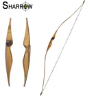 Рекурсивный лук для стрельбы из лука 54 дюйма, традиционный лук с ламинированными конечностями, стабильная производительность, аксессуары для охоты и стрельбы на открытом воздухе, 10-35 фунтов, 1 шт.