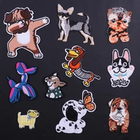 dog butterfly embroidered iron on patch sewing patches diy clothes stickers applique for clothing garment accessories for bag