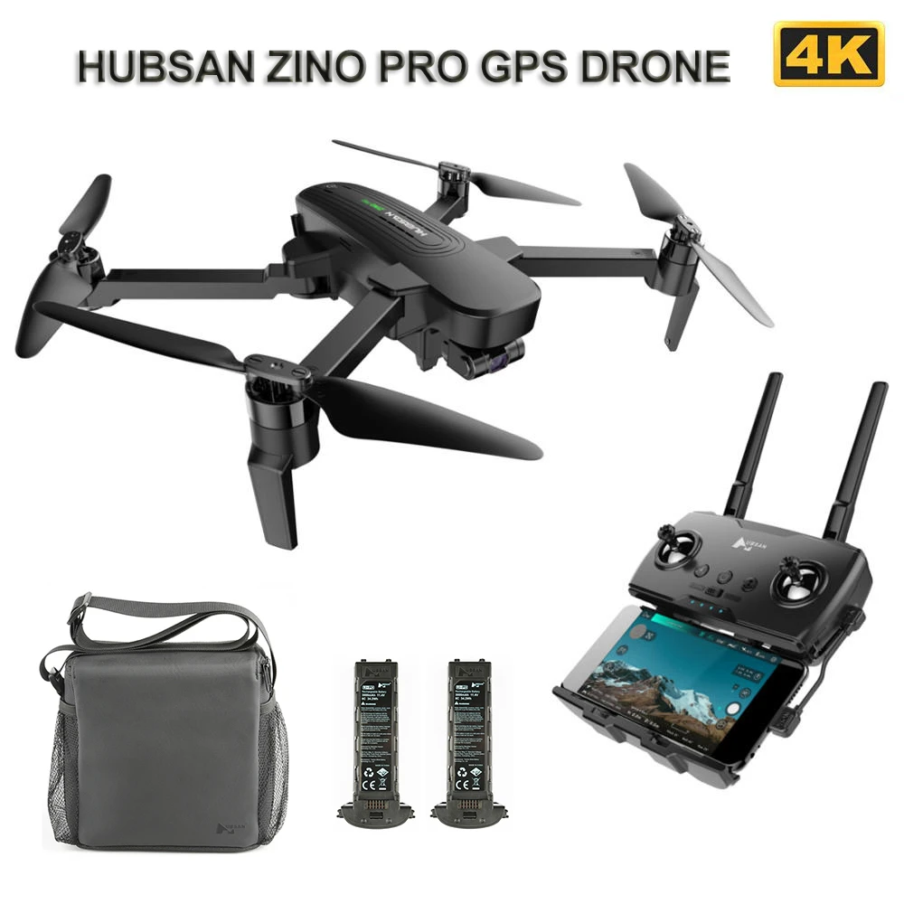 Дрон Hubsan ZINO PRO радиус 4 км камера 4K UHD на трёхосевом подвесе GPS 5G Wi-Fi FPV | Игрушки и
