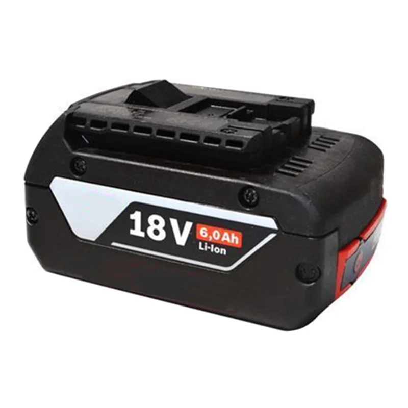 

18V 6.0/3.0Ah Rechargeable Li-ion Battery For Bosch 18V Power tool Backup 6000mah Portable Replacement BAT609 Indicator light
