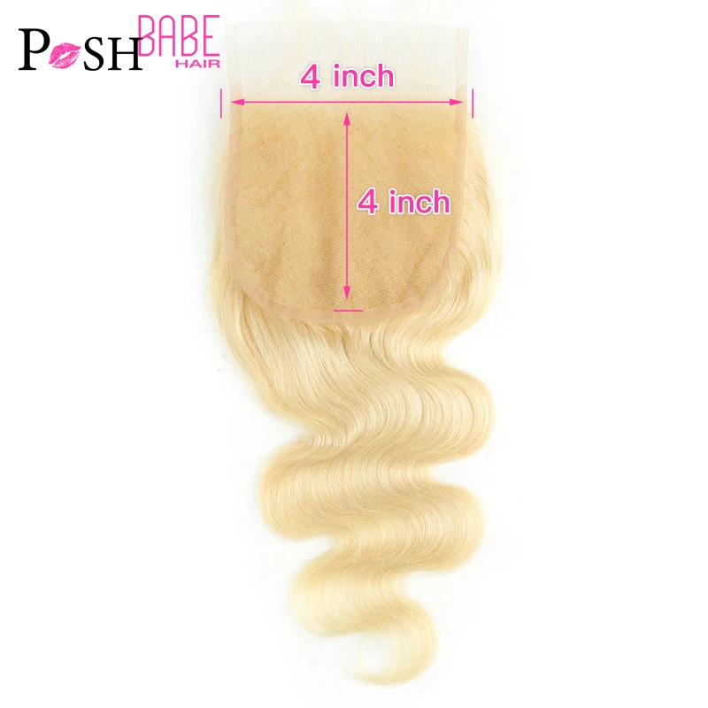 Шикарный Малыш Омбре блонд Кружева Закрытие 5*5 два тона темные корни 1B 613 объемная