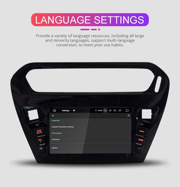 Besina Android 9,0 dvd-плеер для peugeot 301 Citroen Elysee радио 2013 Мультимедиа gps Navi wifi Octa C