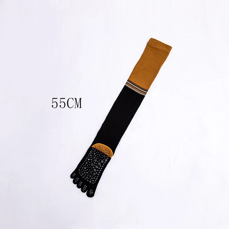 Женские носки для йоги с нескользящей подошвой до колена чулки пилатеса