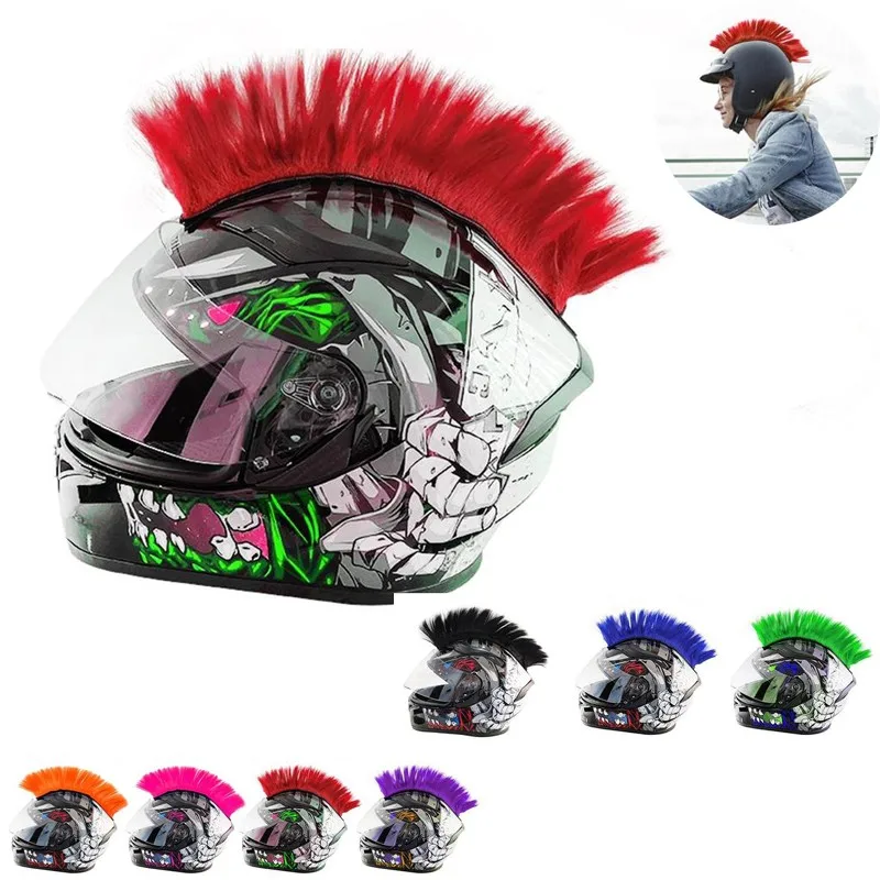 Шлем яркий гребень для мотокросса на все лицо украшение внедорожного шлема