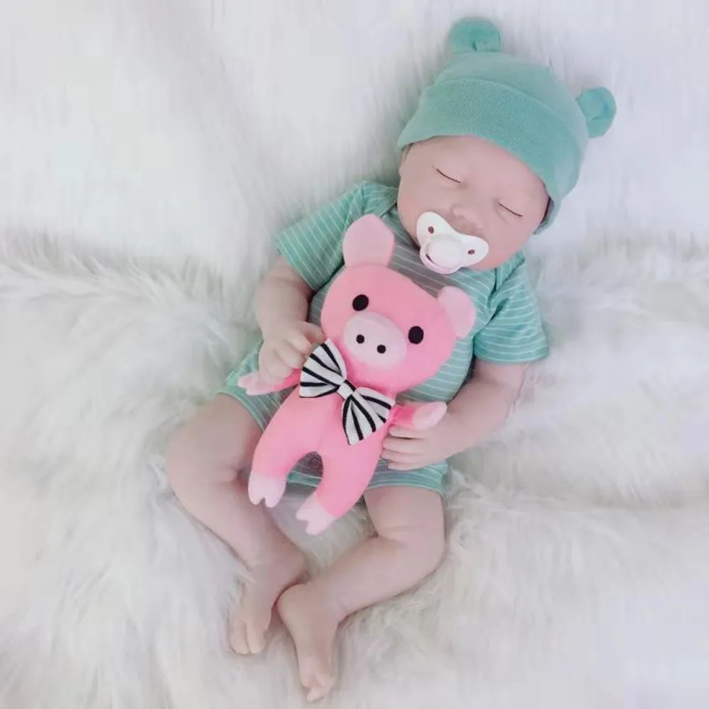 pig(pink) Avani кукла полумягкая силиконовая виниловая Детская кукла Реалистичная новорожденная Детская кукла Реалистичная кукла реборн для детей - Цвет: pig(pink)