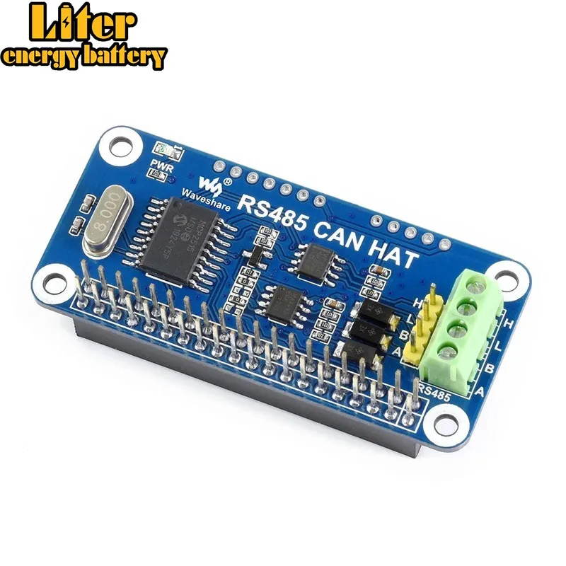 Плата Waveshare RS485 CAN для Raspberry Pi Zero/Zero W/Zero WH/2B/3B/3B + встроенный контроллер CAN: MCP2515 485
