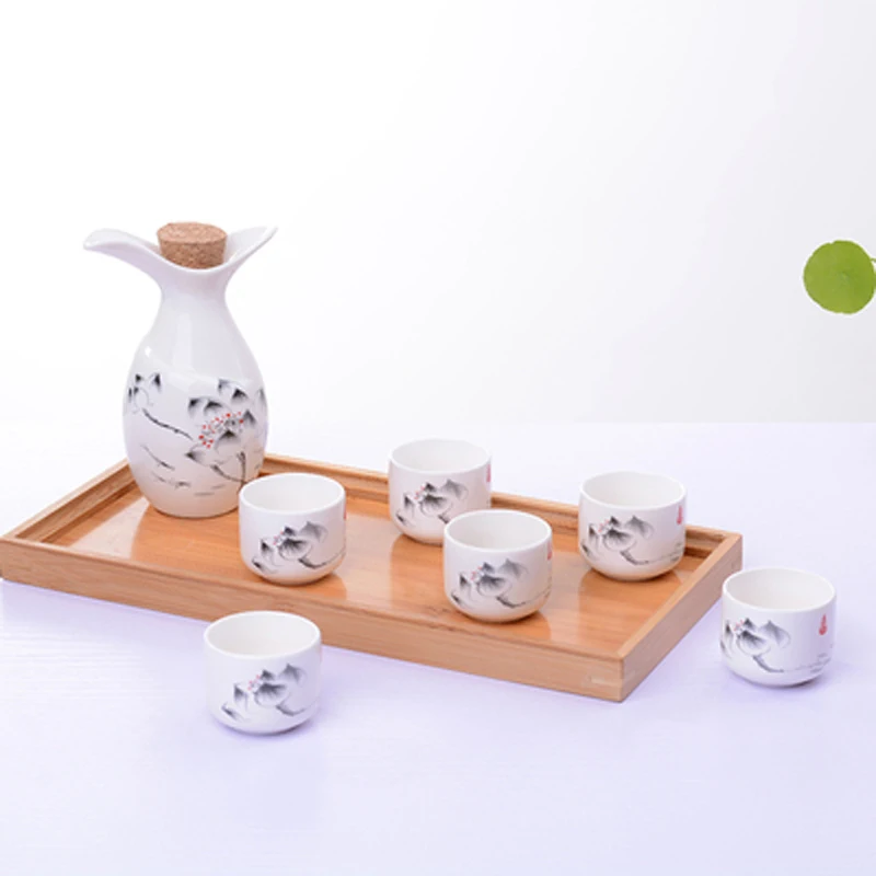 Style 9 1Pot 6cup винтажный керамический горшок набор чашек японский стиль хип колбы для дома, кухни, офиса - Цвет: Style 9