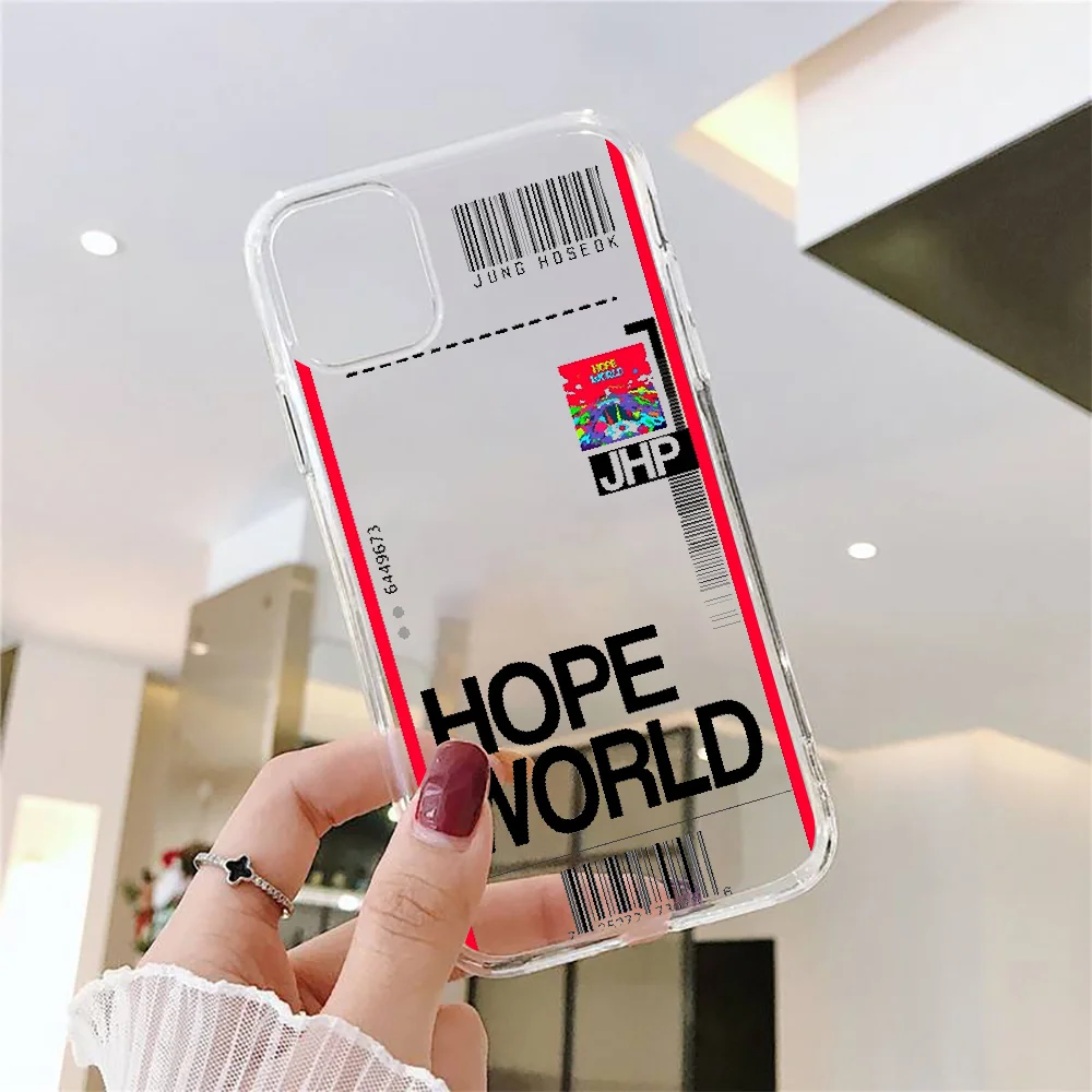 Чехол для телефона с изображением билета самолета и надписи Hope World iphone 5 5s se 2 6 6s 7 8