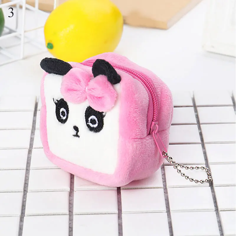 Мини милый маленький кошелек для монет детское портмоне сумка плюш женщин денег