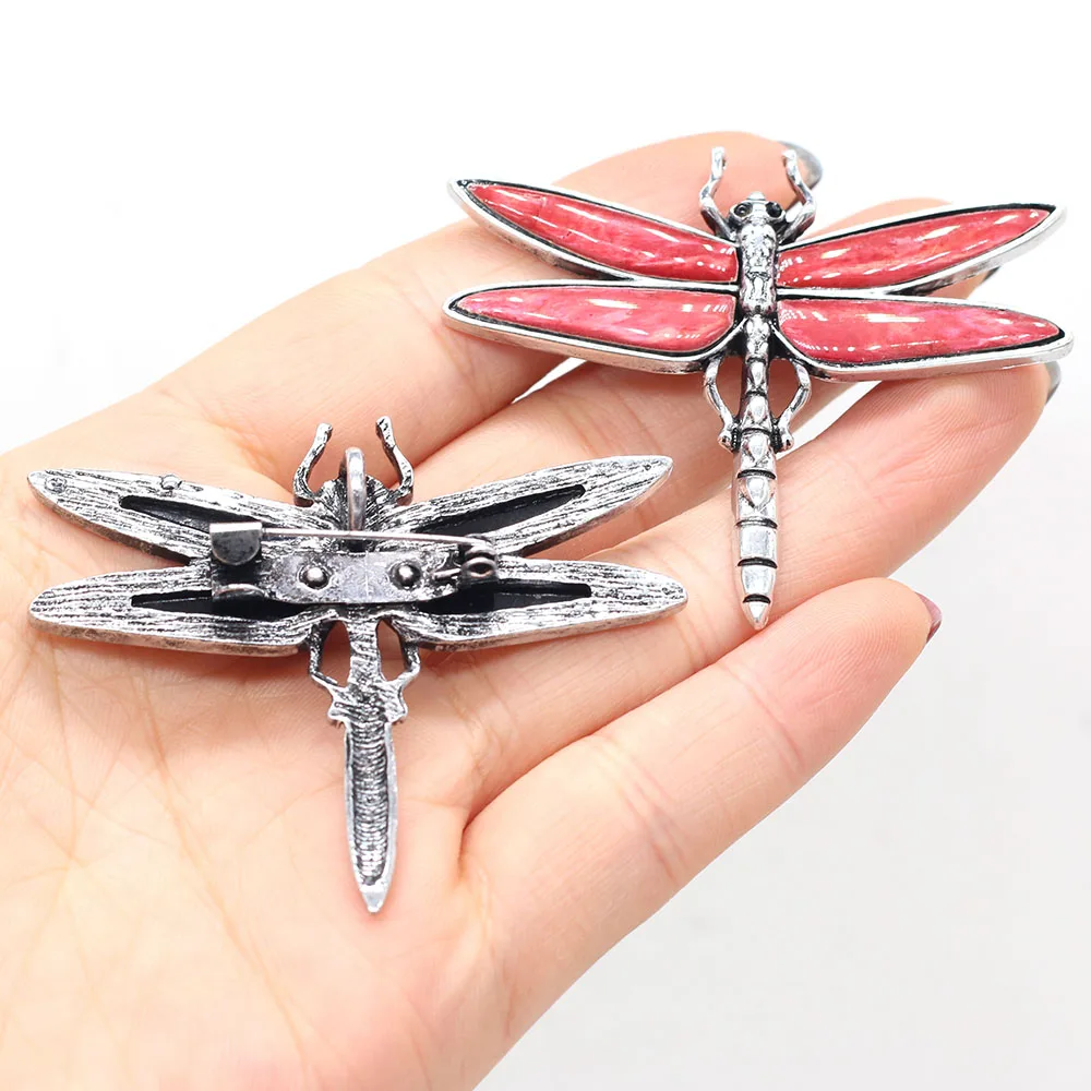 

Fashion Insect Brooches Dragonfly Shape Alloy Brooch for Women Dress Coat Pin Jewelry Gifts 9 Colors Available