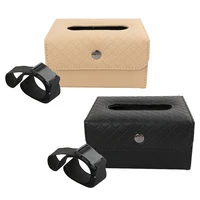 car tissue box paper box seat anti skid chair back hanging creative armrest box fixed for car interior for home