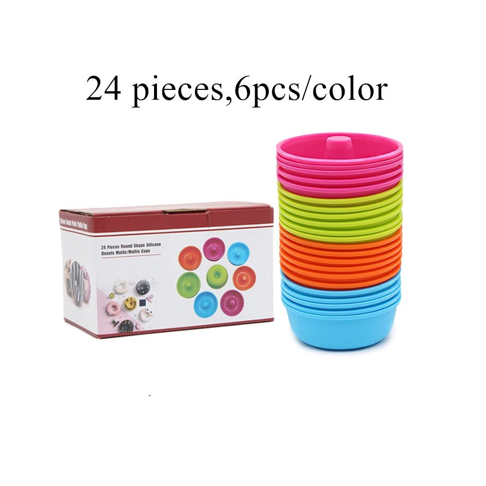 24/36 шт. силиконовая форма для кексов с антипригарным покрытием