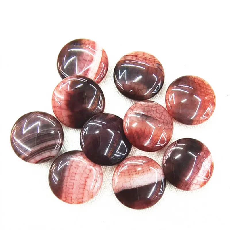 

10PCS NO HOLE New Color Nature Semi Precious Stone Coin Shape Size 20MM For DIY Beads Collections Wholesale Price Free Shippings