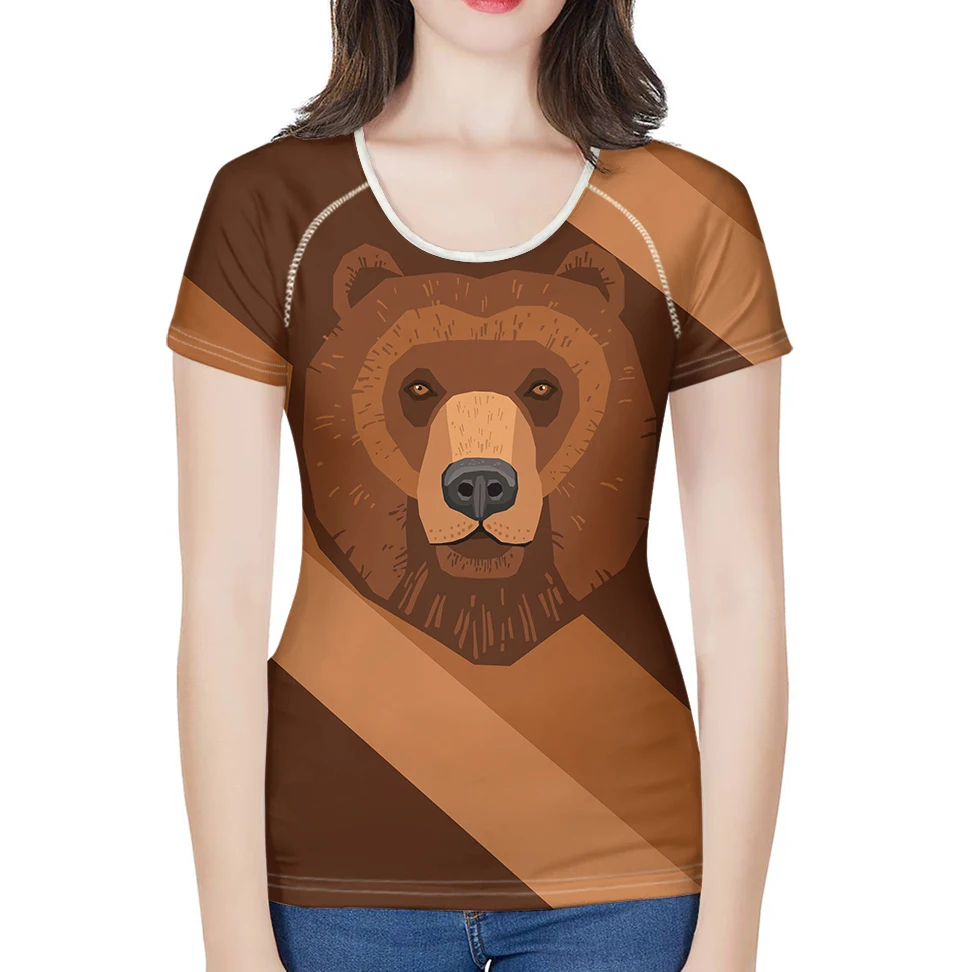 

Causal Tshirt Women Cute Animals T Shirts Female Short Sleeves T-shirt Streetwear Women Cartoon Tee Tops