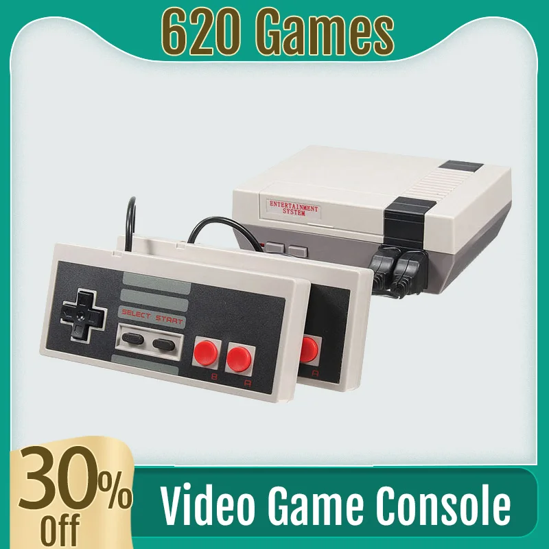 Игровые приставки 8 битная консоль NES Retro встроенные 620 игр поддержка двух игроков
