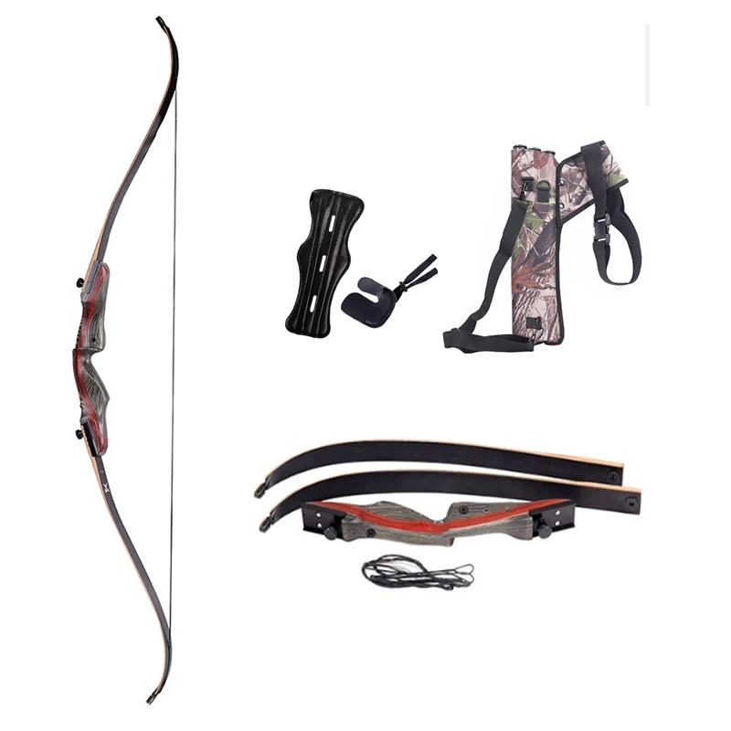 

Охотничий Рекурсивный лук Lingyunmei, 1 комплект из 30-50 фунтов, сплит из массива дерева, для стрельбы из лука, для взрослых, для молодежи