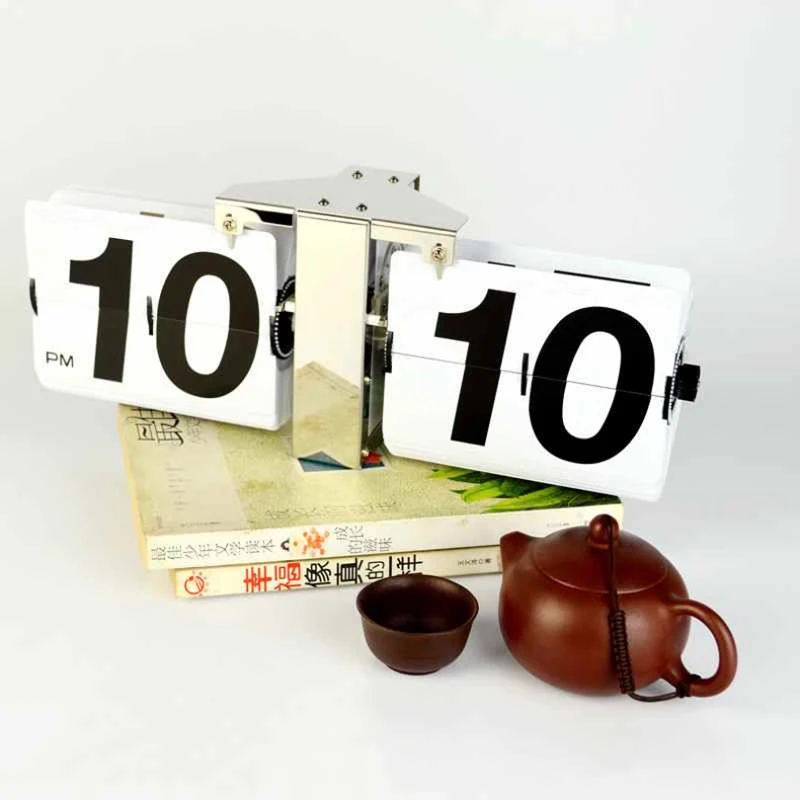 1 шт. большие цифровые часы 14 дюймов черного белого и синего цвета с откидной