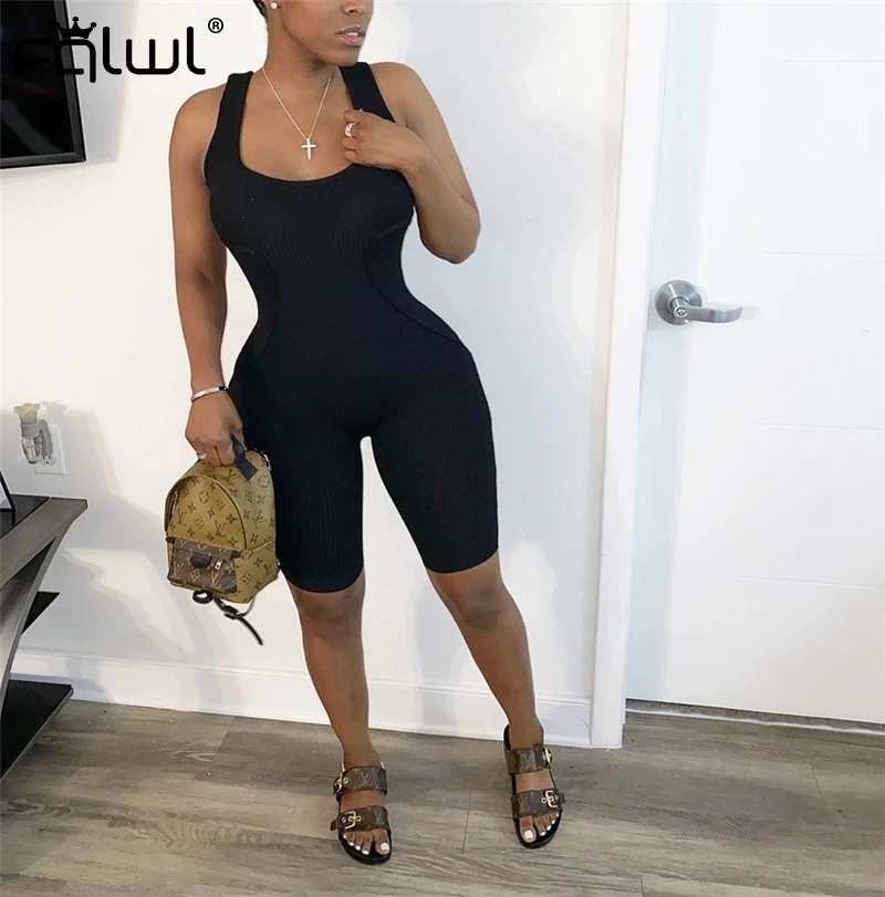 FQLWL розовый Летний комбинезон женские шорты облегающий женский Женский цельный