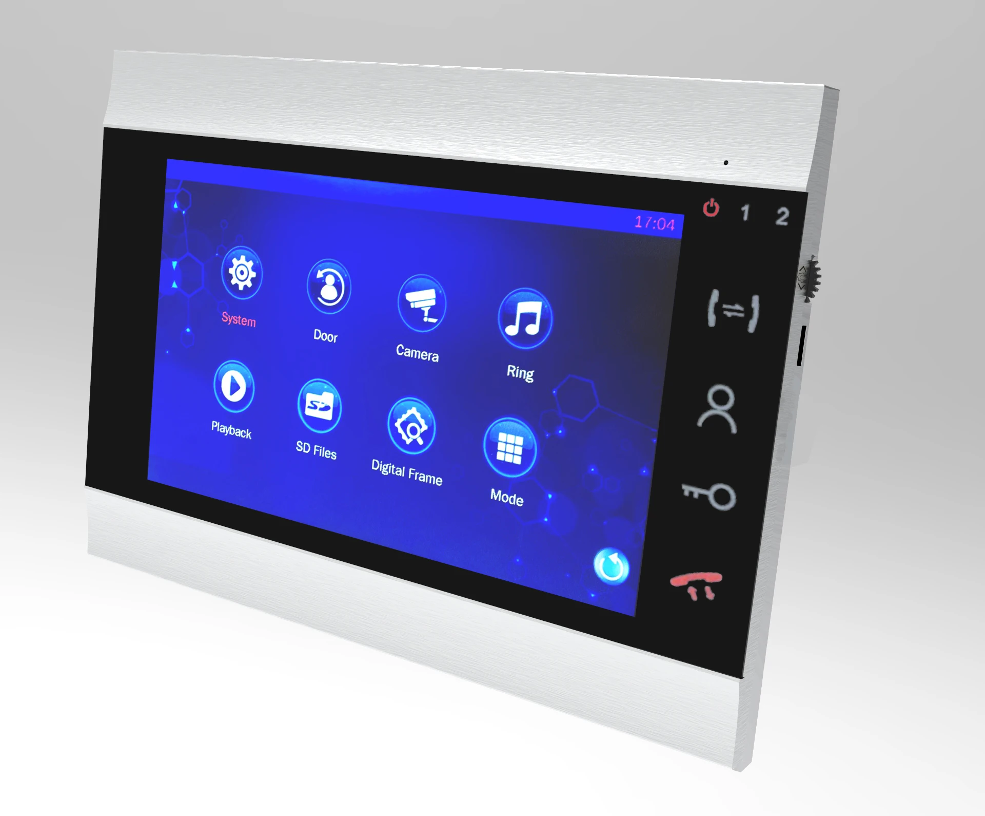 7 дюймов видео телефон двери дверной звонок видеодомофон для частного дома