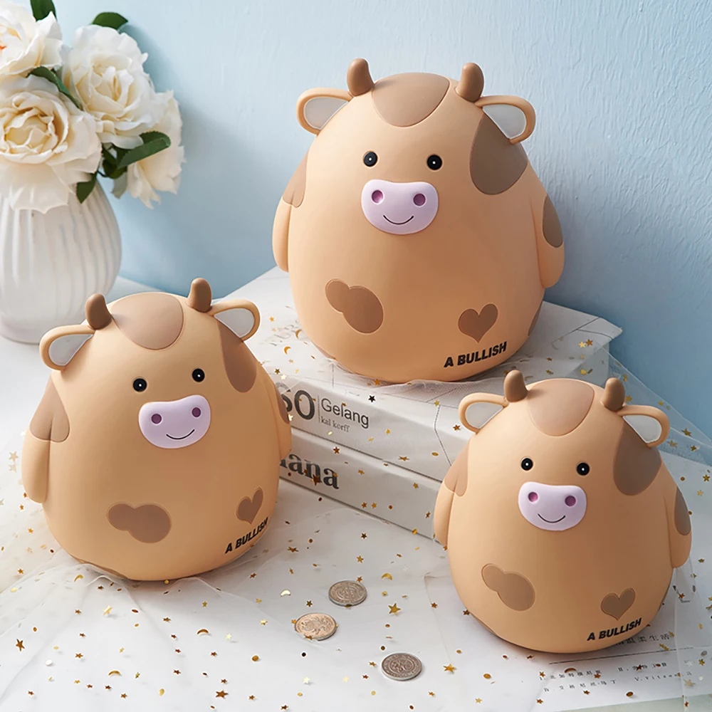 Bear rabbit piggy bank money plastic coin for attracting jar coins box large Savings child Easter gift | Дом и сад