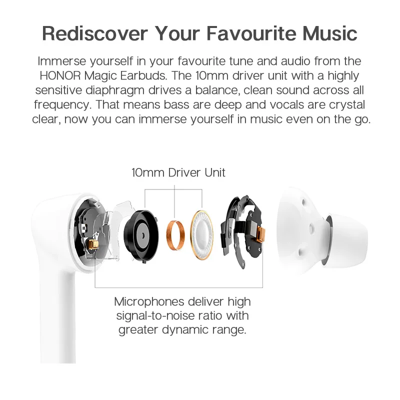 Наушники Honor Magic с шумоподавлением Bluetooth наушники со встроенным микрофоном и