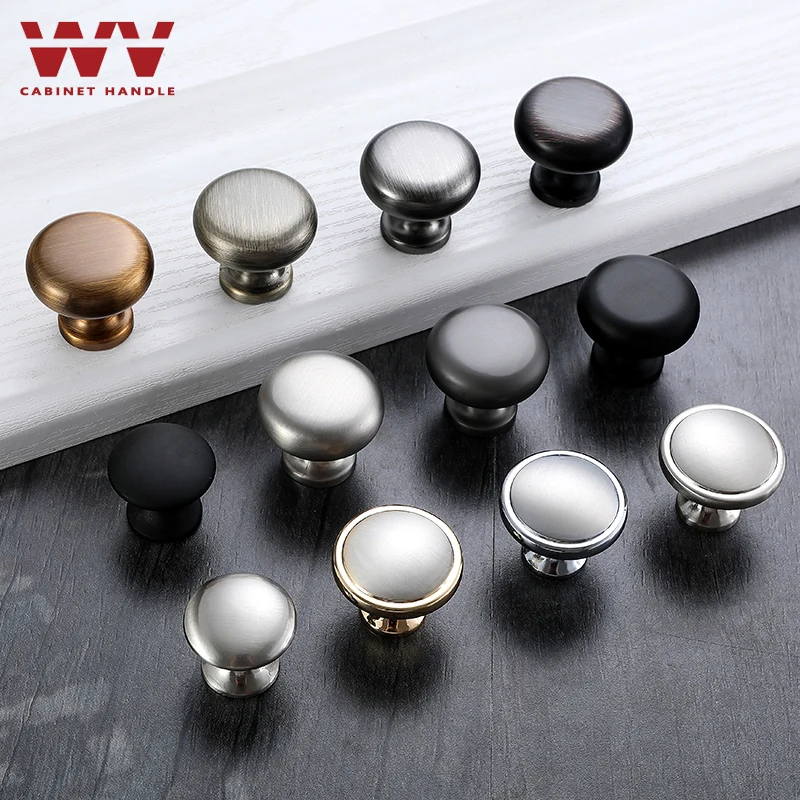 ВМ Американский латунь желтая Бронза Круглый одно отверстие ручки двери шкафа