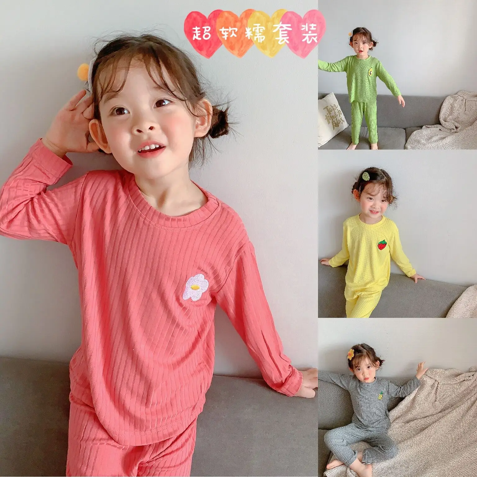 

Baby Boys Girls Sets Spring Autumn Cotton Undershirts Sleepwear Robe Pajama Sets Kids Toddler Outwear Children's Clothing