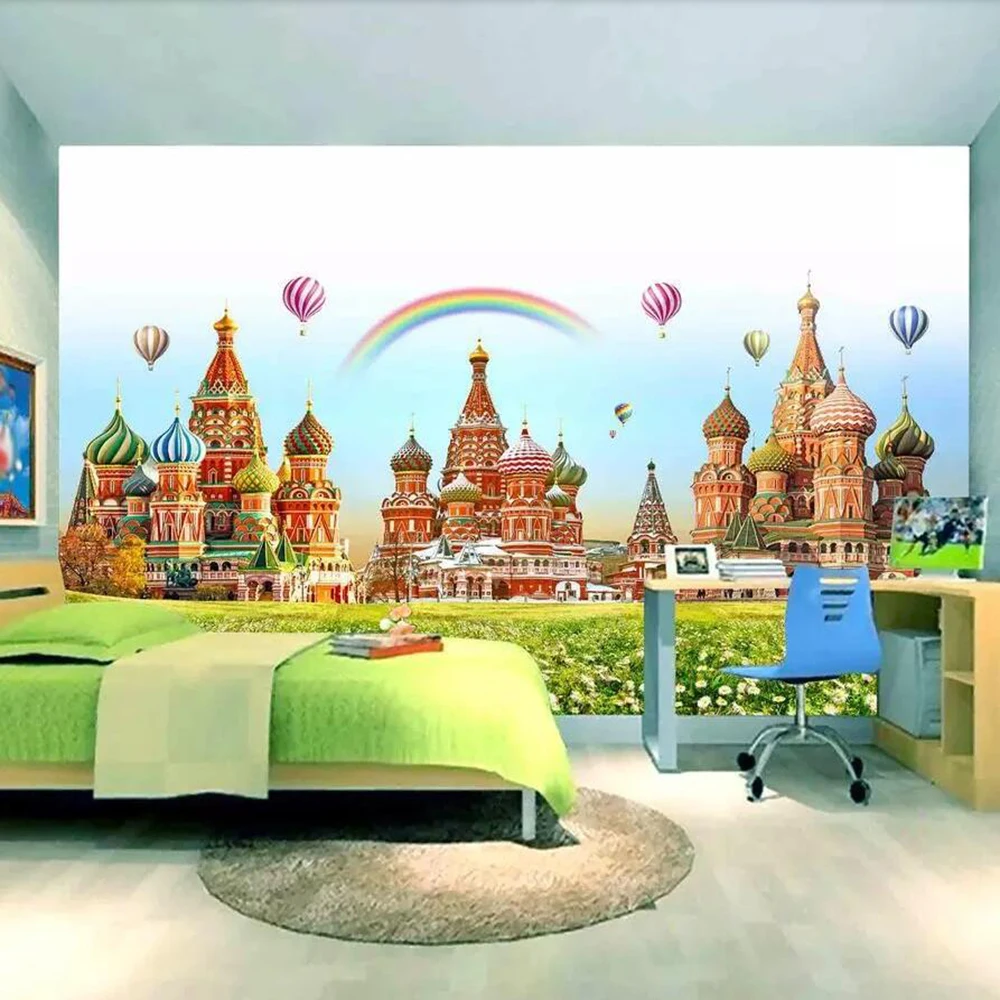 

3D обои Milofi на заказ, настенные, с изображением замка, сказочный мир, Декорации для гостиной, спальни