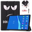 3-складной чехол для планшета Lenovo Tab M10 плюс FHD 10,3 ''10,1'' TB-X606F TB-X606L TB-X505F TB-X605F PU кожаный чехол для планшета чехол-подставка