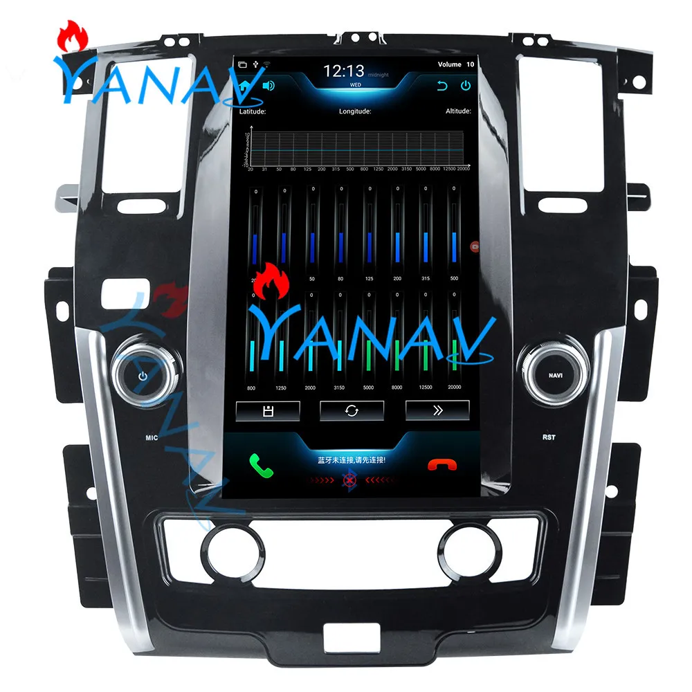 12 1 дюймовый вертикальный экран Android музыка GPS навигатор плательщик для Nissan Patrol 2016