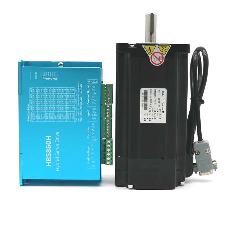 Комплект шагового двигателя Kinco Nema 34 12.5N.m с замкнутым циклом сервопривод Hybird 86HBS120
