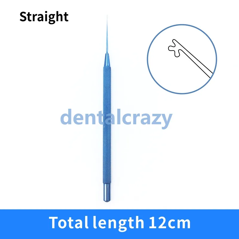 1 pc straight 1 шт. титановый сплав Kuglen Iris крюк и объектив манипулятор Push-pull офтальмологический инструмент крюк прямые и угловые наконечники - Цвет: 1 pc straight